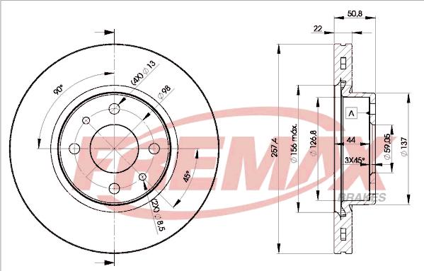 FREMAX BD-1751 - Bremžu diski www.autospares.lv