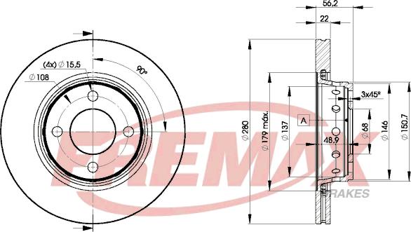 FREMAX BD-8011 - Bremžu diski www.autospares.lv