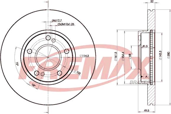 FREMAX BD-8801 - Bremžu diski autospares.lv