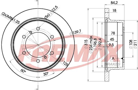 FREMAX BD-8797 - Brake Disc www.autospares.lv