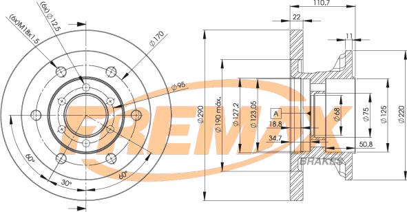 FREMAX BD-8772 - Bremžu diski www.autospares.lv