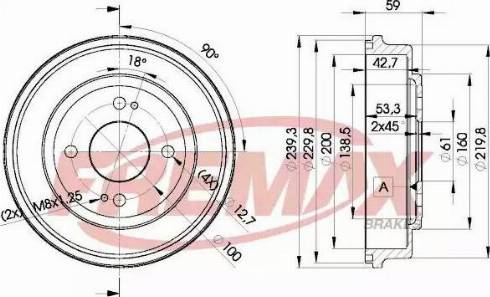 FREMAX BD-3901 - Bremžu trumulis www.autospares.lv