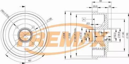 FREMAX BD-3030 - Bremžu trumulis www.autospares.lv