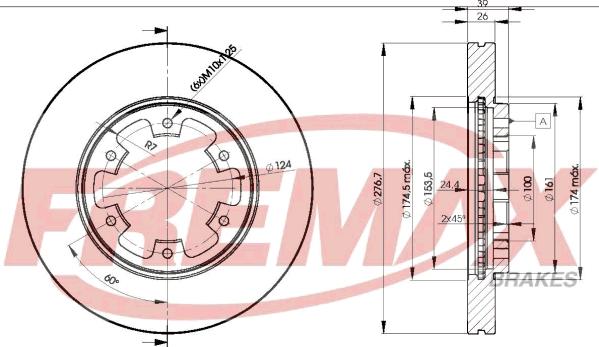 FREMAX BD-3101 - Bremžu diski www.autospares.lv