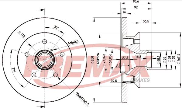 FREMAX BD-3113 - Bremžu diski www.autospares.lv