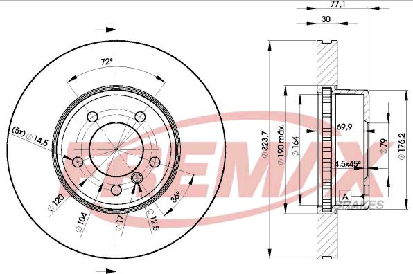 FREMAX BD-3221 - Bremžu diski www.autospares.lv