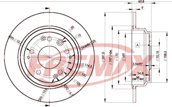 FREMAX BD-2469 - Bremžu diski www.autospares.lv