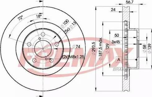 FREMAX BD-2630 - Bremžu diski www.autospares.lv