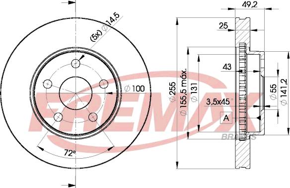 FREMAX BD-2047 - Bremžu diski www.autospares.lv