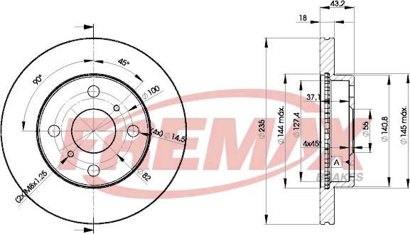 FREMAX BD-2020 - Bremžu diski www.autospares.lv