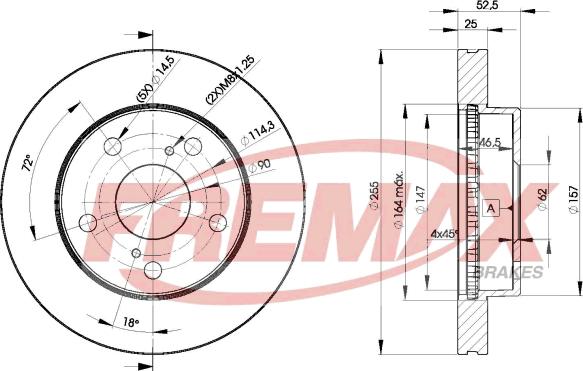 FREMAX BD-2806 - Bremžu diski autospares.lv