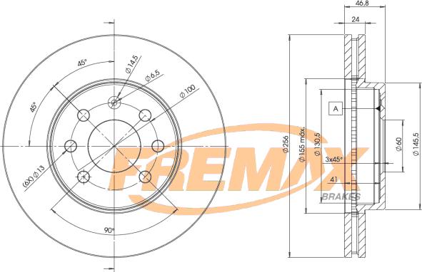 FREMAX BD-2836 - Bremžu diski www.autospares.lv