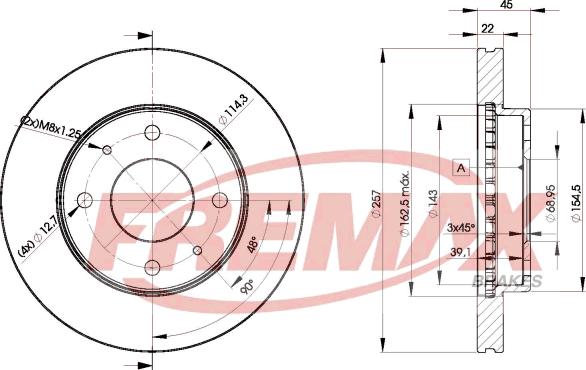 FREMAX BD-2831 - Bremžu diski autospares.lv