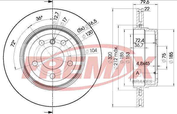 FREMAX BD-2218 - Bremžu diski www.autospares.lv