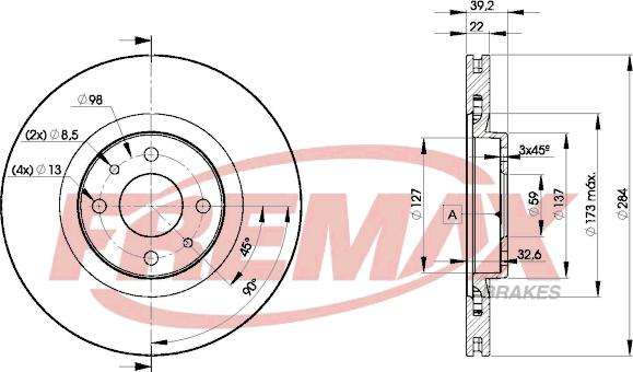 FREMAX BD-7947 - Bremžu diski www.autospares.lv