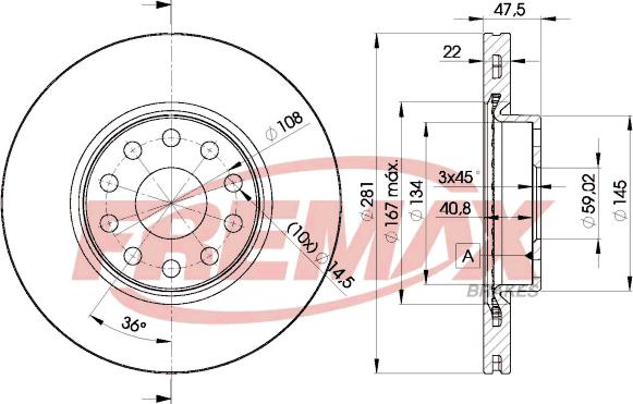 FREMAX BD-7489 - Bremžu diski autospares.lv