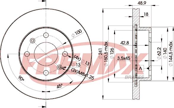 FREMAX BD-7500 - Bremžu diski www.autospares.lv