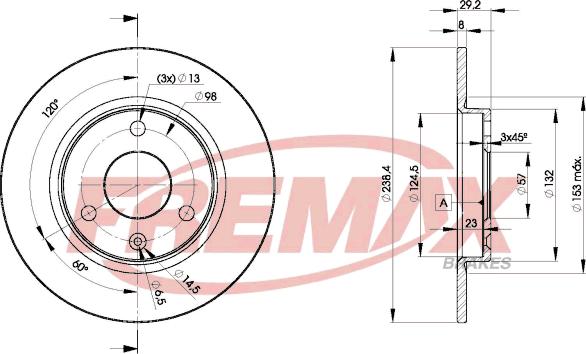 FREMAX BD-7199 - Bremžu diski www.autospares.lv