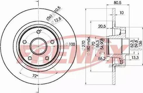 FREMAX BD-7898 - Bremžu diski autospares.lv