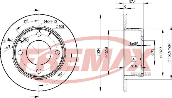 FREMAX BD-7811 - Bremžu diski www.autospares.lv