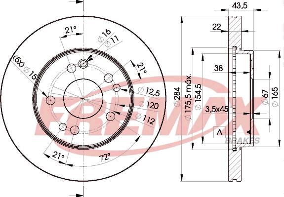 FREMAX BD-7200 - Bremžu diski www.autospares.lv