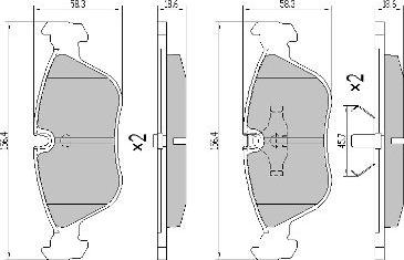 FREMAX FBP-0963 - Brake Pad Set, disc brake www.autospares.lv