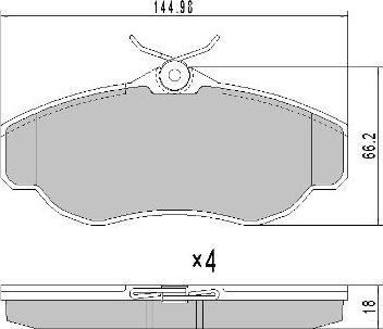 FREMAX FBP-0926 - Brake Pad Set, disc brake www.autospares.lv