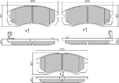 FREMAX FBP-0978 - Bremžu uzliku kompl., Disku bremzes www.autospares.lv