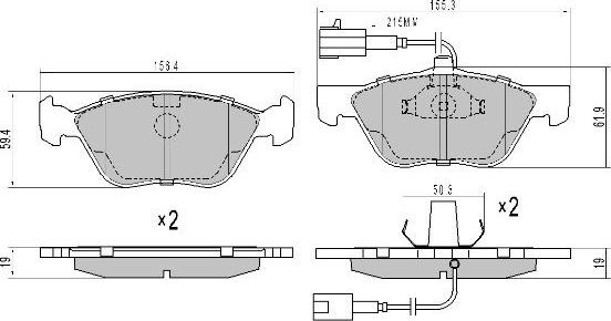 FREMAX FBP-0972 - Bremžu uzliku kompl., Disku bremzes autospares.lv