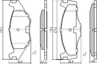 FREMAX FBP-0461 - Brake Pad Set, disc brake www.autospares.lv