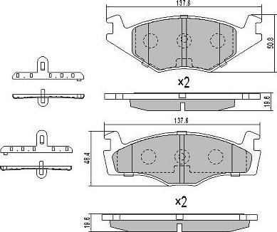 FREMAX FBP-0462 - Bremžu uzliku kompl., Disku bremzes www.autospares.lv