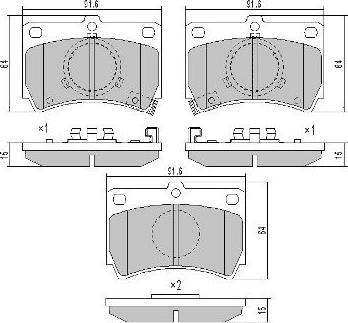 FREMAX FBP-0537 - Bremžu uzliku kompl., Disku bremzes www.autospares.lv