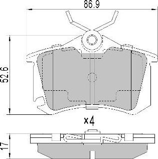 FREMAX FBP-0574 - Brake Pad Set, disc brake www.autospares.lv