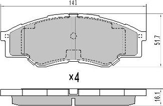 FREMAX FBP-0014 - Bremžu uzliku kompl., Disku bremzes www.autospares.lv