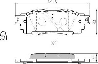 FREMAX FBP-0011 - Bremžu uzliku kompl., Disku bremzes www.autospares.lv