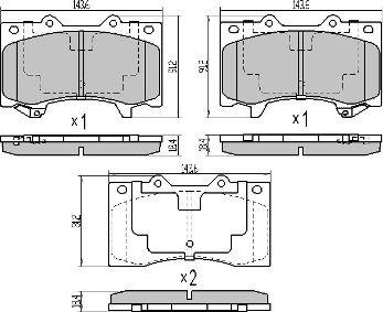 FREMAX FBP-0012 - Bremžu uzliku kompl., Disku bremzes www.autospares.lv