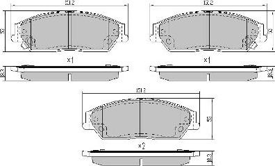 FREMAX FBP-0080 - Bremžu uzliku kompl., Disku bremzes www.autospares.lv