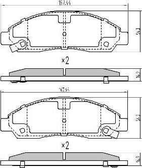 FREMAX FBP-0032 - Bremžu uzliku kompl., Disku bremzes www.autospares.lv