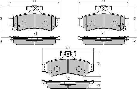 FREMAX FBP-0079 - Bremžu uzliku kompl., Disku bremzes www.autospares.lv