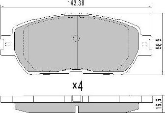 FREMAX FBP-0072 - Brake Pad Set, disc brake www.autospares.lv