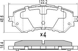 FREMAX FBP-0077 - Bremžu uzliku kompl., Disku bremzes autospares.lv