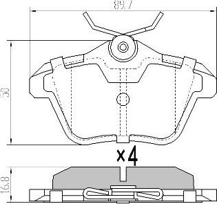 FREMAX FBP-0894 - Тормозные колодки, дисковые, комплект www.autospares.lv