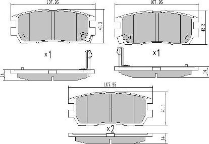 FREMAX FBP-0856 - Brake Pad Set, disc brake www.autospares.lv