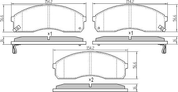 FREMAX FBP-0858 - Bremžu uzliku kompl., Disku bremzes www.autospares.lv