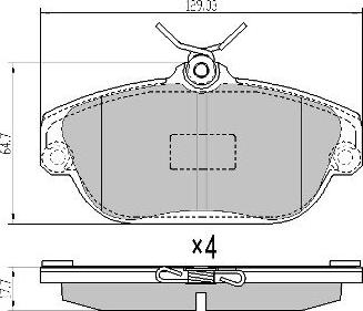 FREMAX FBP-0801 - Bremžu uzliku kompl., Disku bremzes www.autospares.lv