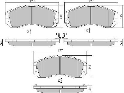 FREMAX FBP-0816 - Bremžu uzliku kompl., Disku bremzes www.autospares.lv