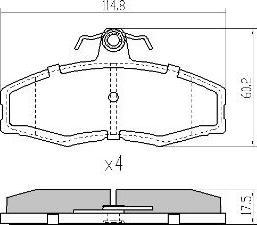 FREMAX FBP-0306 - Brake Pad Set, disc brake www.autospares.lv