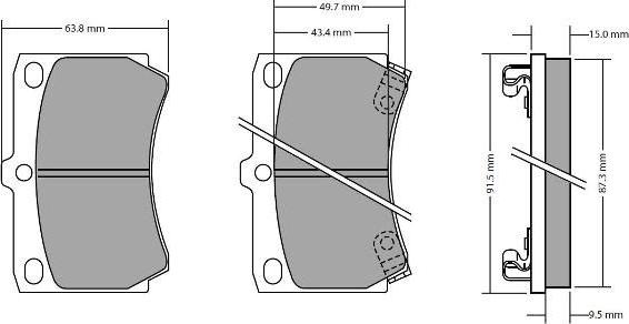 FREMAX FBP-0300 - Bremžu uzliku kompl., Disku bremzes autospares.lv