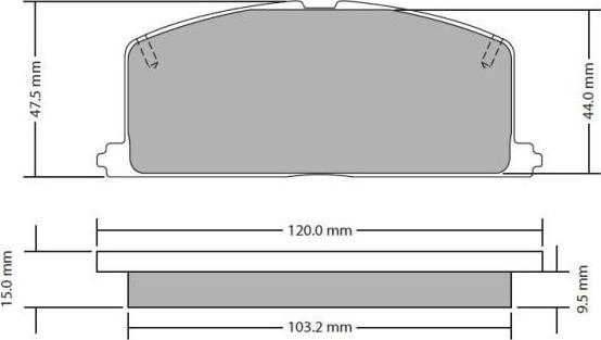 FREMAX FBP-0303 - Brake Pad Set, disc brake www.autospares.lv