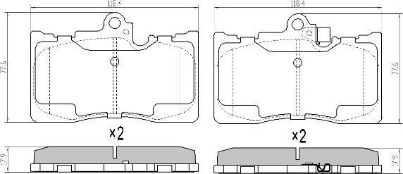 FREMAX FBP-0332 - Bremžu uzliku kompl., Disku bremzes www.autospares.lv